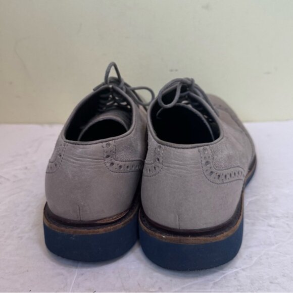 COLE HAAN Grand Leather Wingtip Oxford Loafers Shoes Men 8.5 M Gray Blue Loafer - Picture 8 of 16